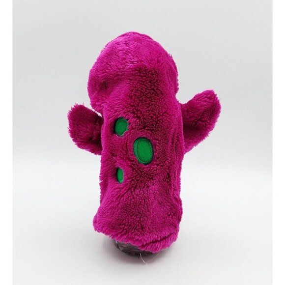 Vintage 90s Barney Hand Puppet Plush Purple Dinosaur 10" - Picture 3 of 5
